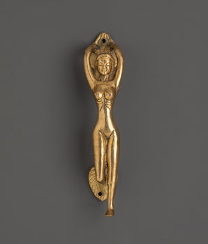 Brass Female Figure Door Handle
