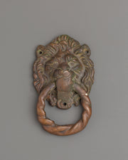 Handcrafted Lion Head Door Knocker