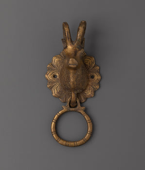 Tibetan Brass Door Knocker | Traditional Himalayan Home Decor