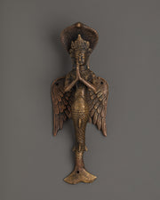 Traditional Himalayan Door Handle | Handcrafted Copper Decorative Hardware