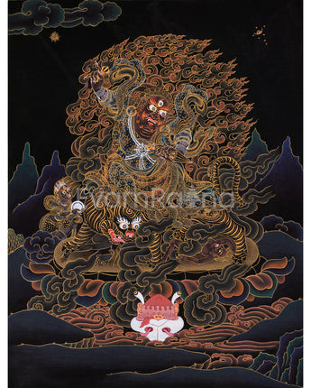 dorje-drollo-black-gold-thangka-print