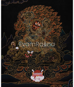 Authentic Hand-Painted Dorje Drolo Thangka