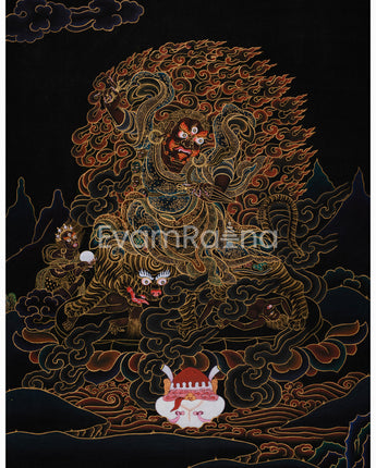 Authentic Hand-Painted Dorje Drolo Thangka