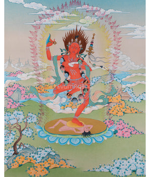 Dorje Phagmo Thangka Print | Vajravarahi Artwork | Digital Wall Decors