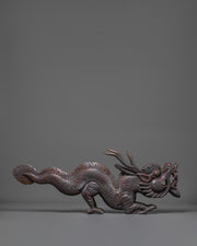 Wooden Dragon sculpture | Tibetan Buddhist Protective Symbol