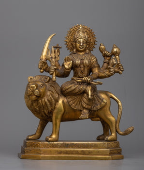 Brass Durga Maa Statue