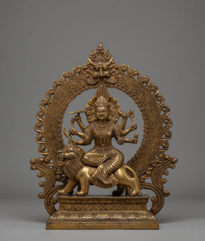 Handcrafted Durga Bronze Statue