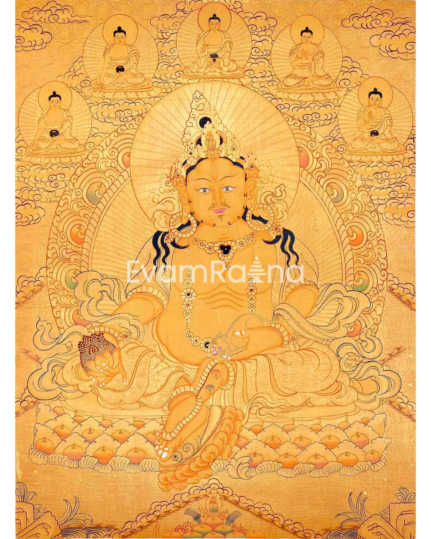 Dzambala Kubera Thangka