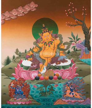 Kubera Thangka Painting