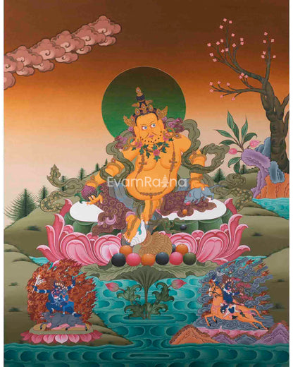 Kubera Thangka Painting