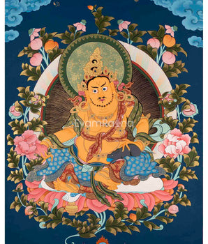 Dzambala Kubera Thangka Painting