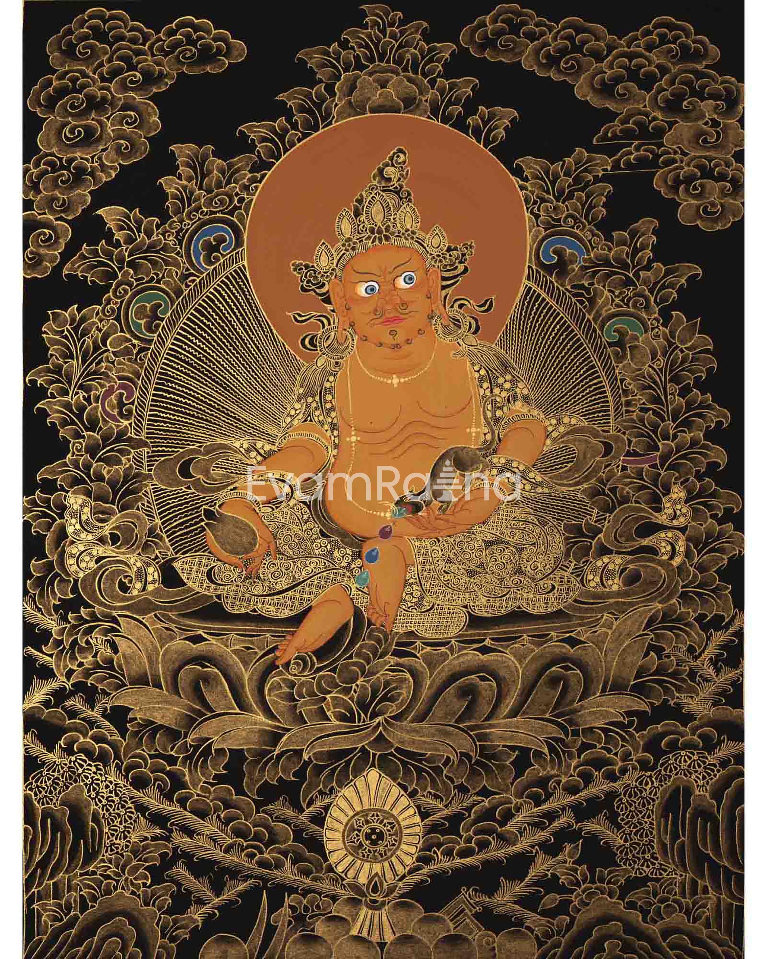 Dzambala Thangka Painting