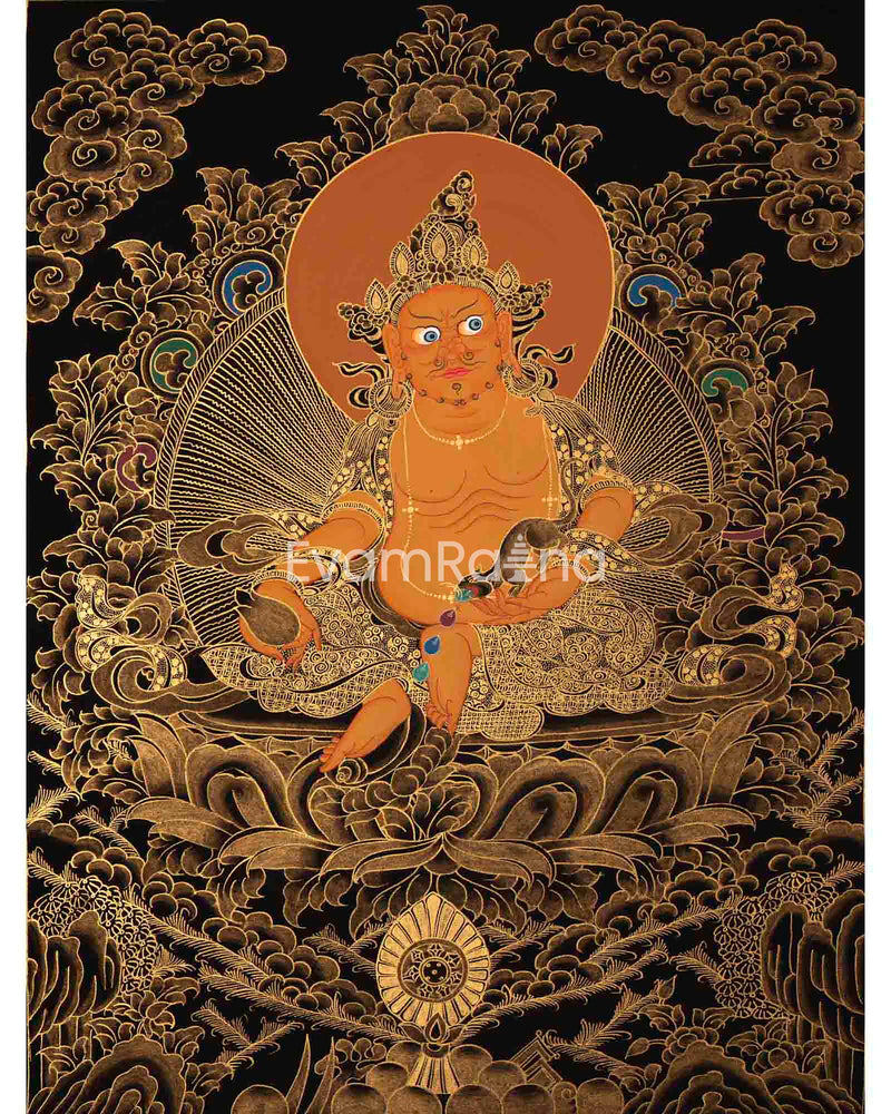 Dzambala Thangka Painting