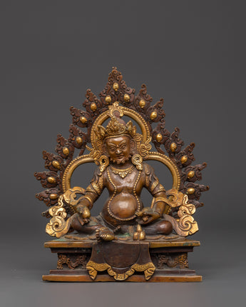 Tibetan Wealth Deity dzambala Statue 