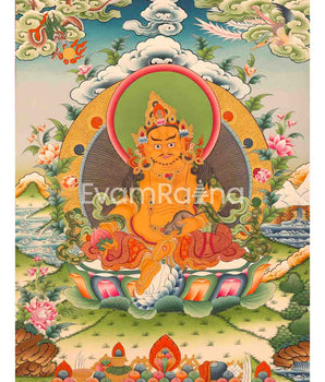 High-Quality Dzambala Thangka
