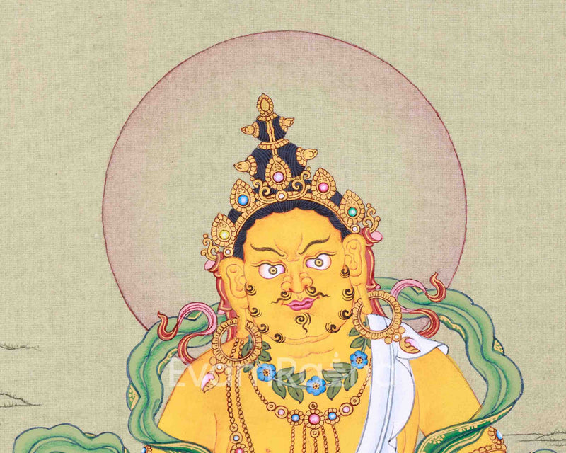 Wealth Deity Jambala Thangka for Prosperity