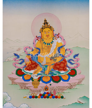 Sacred Dzambhala Thangka