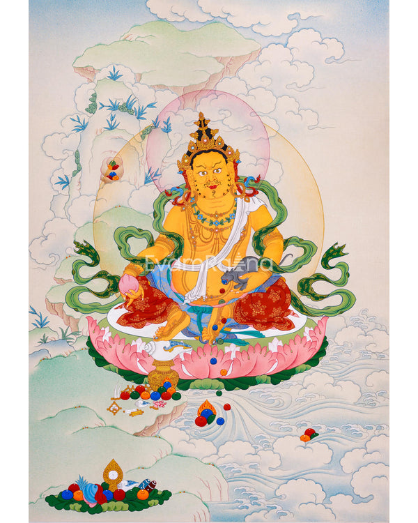 Dzambhala Thangka from Enlightenment Studio