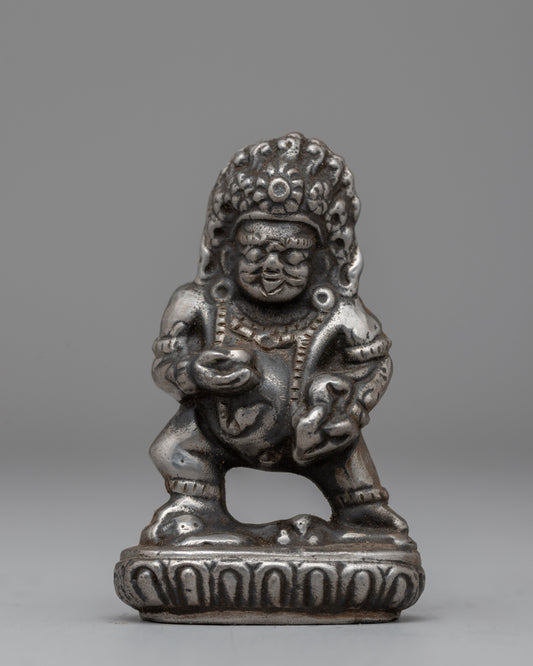 Silver Plated Dzambhala Statue 