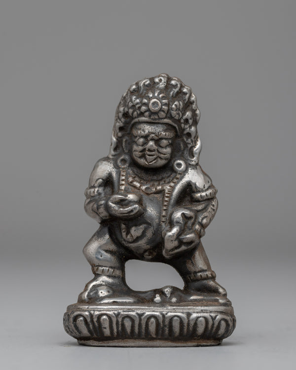 Silver Plated Dzambhala Statue 