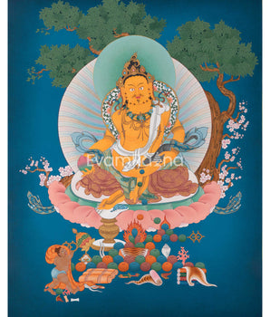 Dzambhala Thangka Print