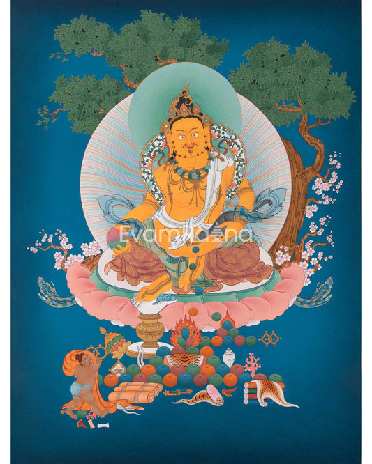 Dzambhala Thangka Print