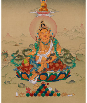 Tibetan Dzambhala with Ratnasambhava