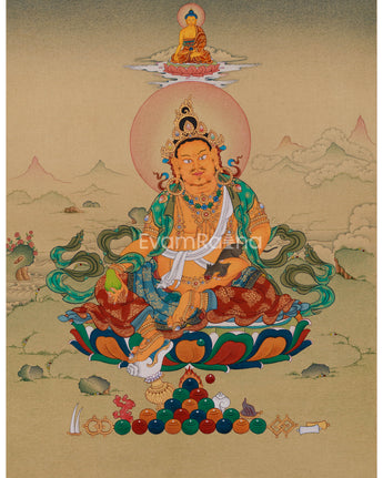 Tibetan Dzambhala with Ratnasambhava
