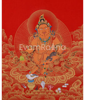 God of Abundance Dzambhala Thangka 