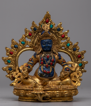 Lapis lazuli Dzambhala Statue