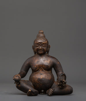 black-dzambhala-oxidized-copper-statue