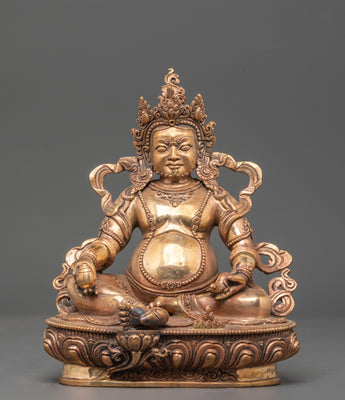 Himalayan Wealth Deity White Dzambhala Statue