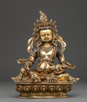 Golden Wealth Deity Dzambhala Statue