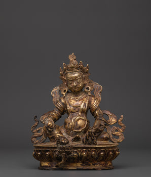 Dzambhala Copper Statue | Tibetan Wealth Deity