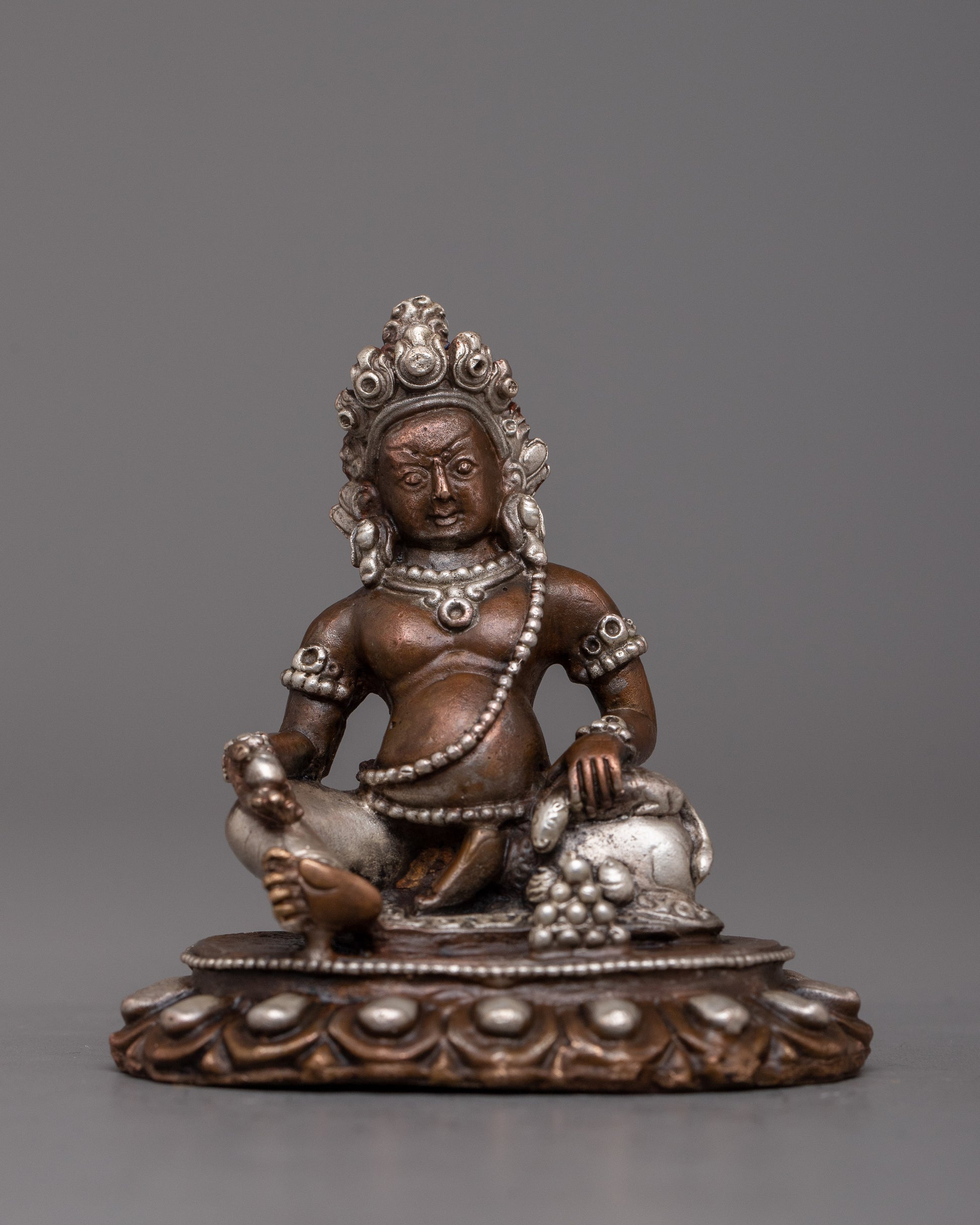 Dzambhala Copper Oxidized Statue