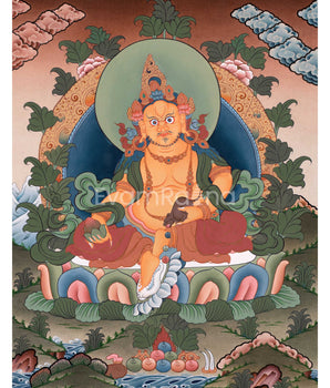 Hand Painted Dzambhala Thangka