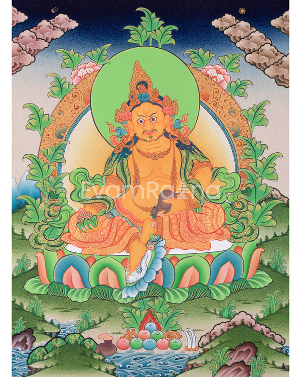 Dzambhala Divine Thangka Artwork 