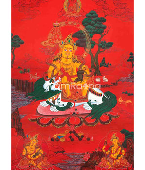 Namtose Thangka with red background: