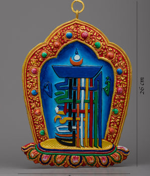 Kalachakra Mantra Symbol | Tibetan Spiritual Artifact for Meditation & Enlightenment