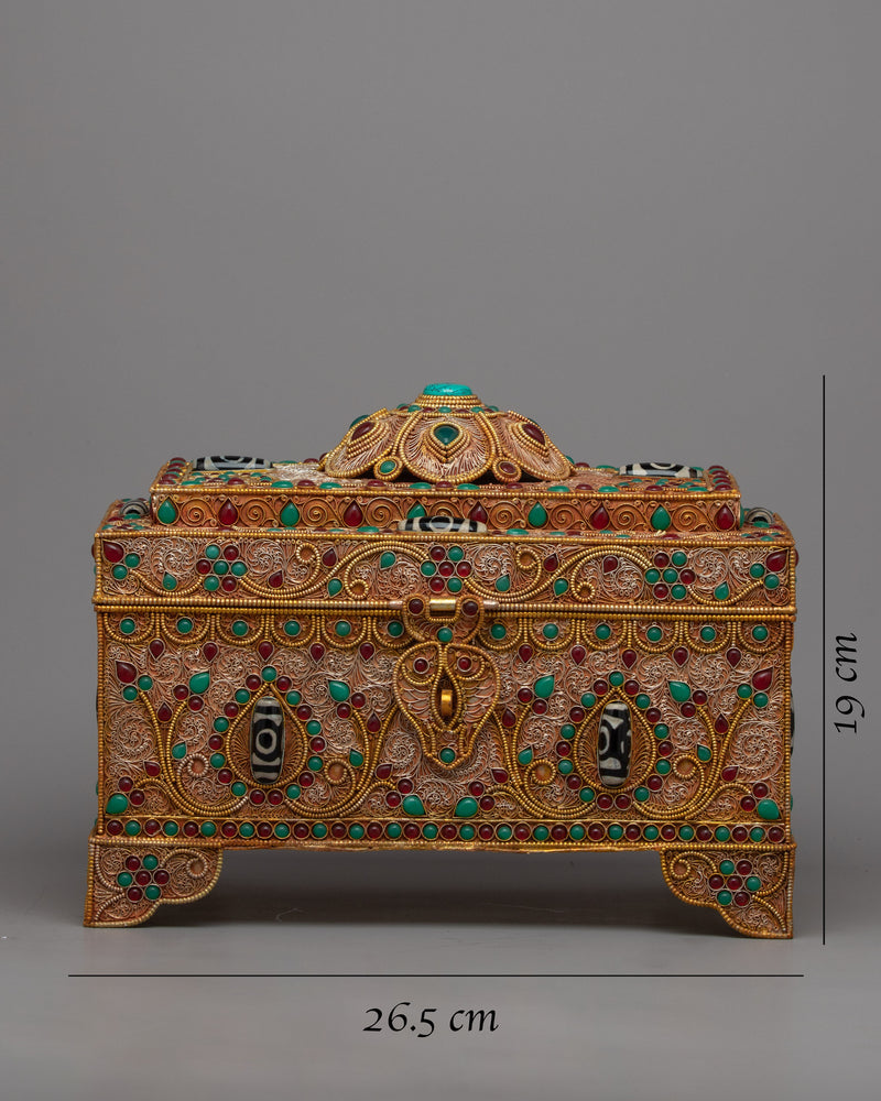 Tibetan Meditation Box | Handcrafted Spiritual Practice Tool