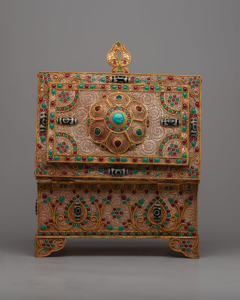 Tibetan Meditation Box | Handcrafted Spiritual Practice Tool