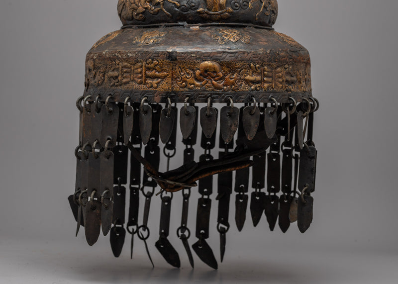 Ceremonial Tibetan Crown | Symbolizing Enlightenment and Wisdom