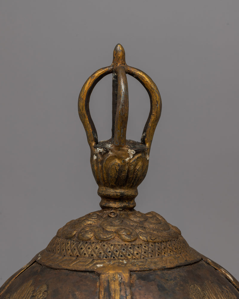 Tibetan Iron Helmet | Battle Helmet for Display & Collection