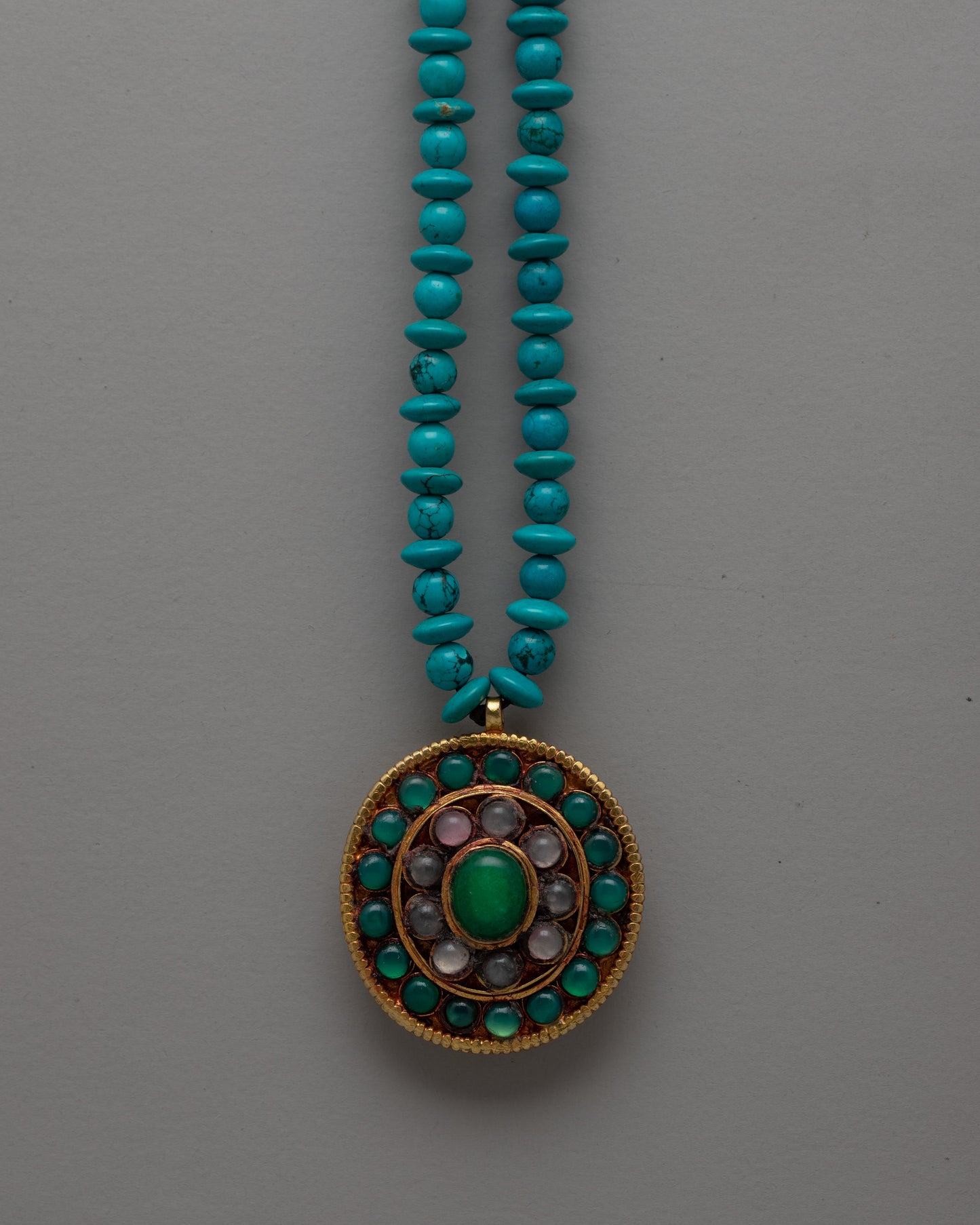 Long Turquoise Beaded Necklace | Infusing Your Look with Bohemian Charm and Natural Beauty