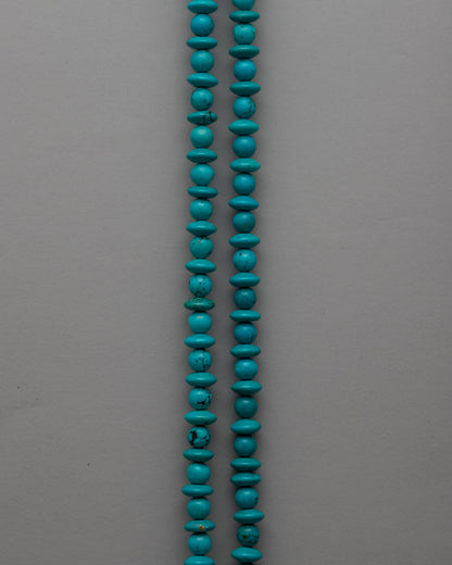 Long Turquoise Beaded Necklace | Infusing Your Look with Bohemian Charm and Natural Beauty