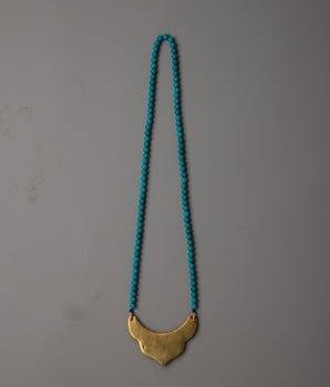 Long Beaded Turquoise Necklace | Embrace Bohemian Elegance and Natural Beauty