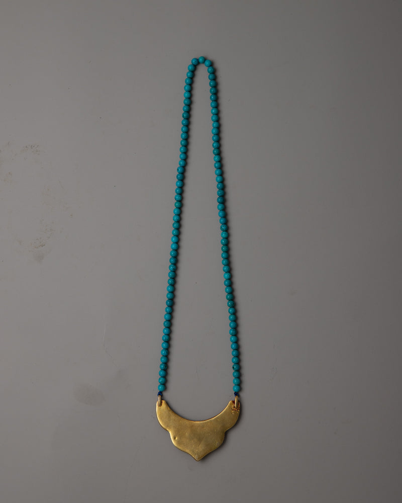 Long Beaded Turquoise Necklace | Embrace Bohemian Elegance and Natural Beauty