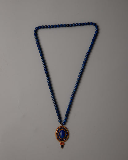 Lapis Lazuli Beads Necklace | Perfect for Effortless Sophistication and Cosmic Charm