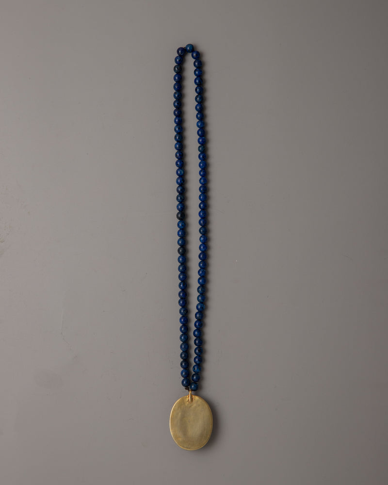 Lapis Lazuli Bead Necklace |  Bead Necklace for Timeless Sophistication