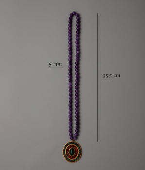 Amethyst Beads Necklace | Elevating Your Style with Timeless Elegance and Natural Beauty
